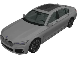 BMW 7-Series (2020) 3D Model preview