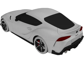 Toyota Supra [A90] (2019) 3D Model preview