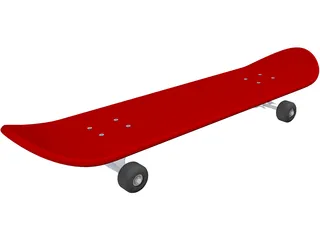 Skateboard 3D Model preview
