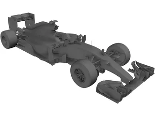 Mercedes-Benz F1 W06 Hybrid (2015) 3D Model preview