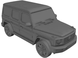 Mercedes-Benz G500 G-Class (2019) 3D Model preview