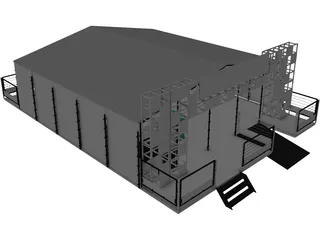 Outdoor Stand 3D Model preview