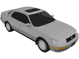 Lexus LS 400 (1989) 3D Model preview