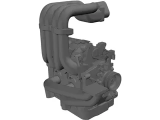 Mazda 13B Engine 3D Model preview