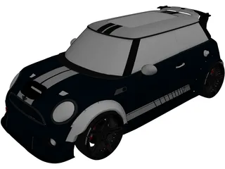 Mini Cooper R56 Widebody 3D Model preview