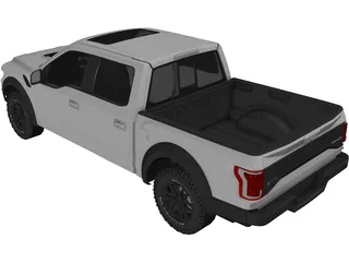 Ford F-150 Raptor (2017) 3D Model preview