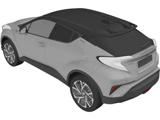Toyota C-HR (2017) 3D Model preview