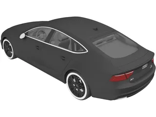 Audi A7 Sportback (2015) 3D Model preview