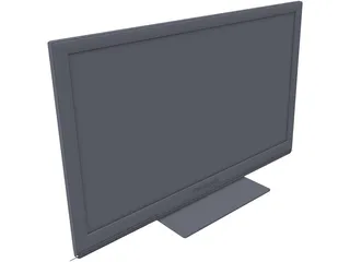 Panasonic TX-P46ST30B Plasma TV 3D Model preview