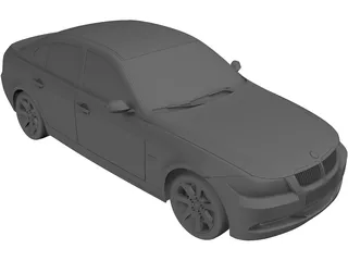 BMW 330 Sedan 3D Model preview