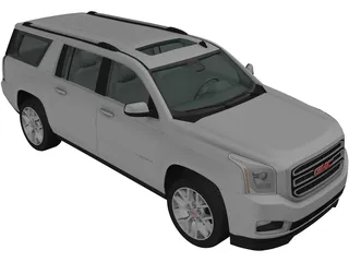 GMC Yukon XL (2014) 3D Model preview