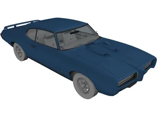 Pontiac GTO Judge Hard Top 3D Model preview