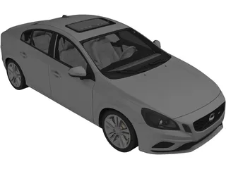 Volvo S60 (2010) 3D Model preview