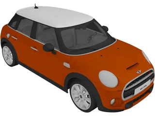 Mini Cooper S 5-door 3D Model preview