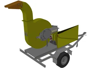 Wood Chipper 3D Model preview