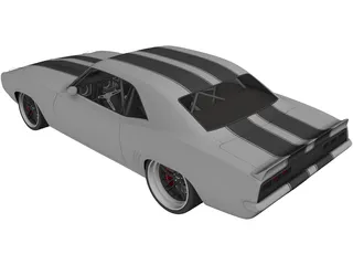 Chevrolet Camaro SS RS (1969) 3D Model preview