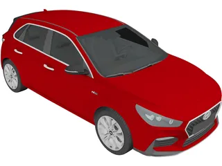 Hyundai i30 (2019) 3D Model preview