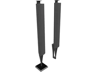 Bang&Olufsen Beolab 18 Speakers 3D Model preview