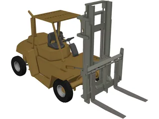 Fork Lift 3D Model preview