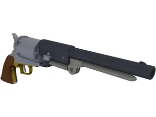 Colt Walker 3D Model preview