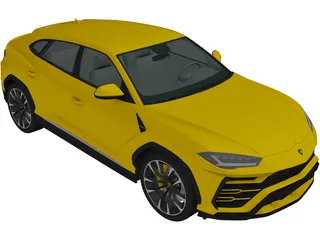 Lamborghini Urus (2019) 3D Model preview