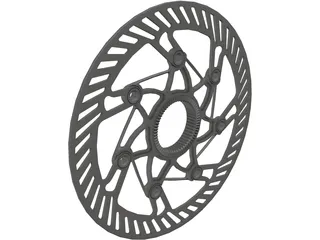 Center Lock Brake Rotor 3D Model preview