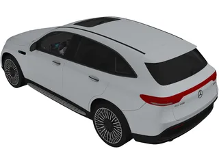 Mercedes-Benz EQC 400 (2020) 3D Model preview