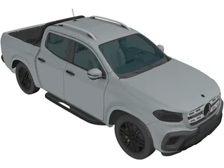 Mercedes-Benz X-Class (2018) 3D Model preview