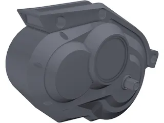 Continental Revolution 48V Electric Bike Motor 3D Model preview
