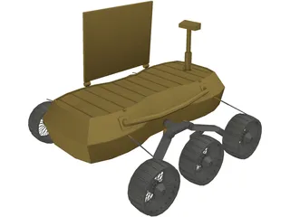 Rover Chandrayaan 3D Model preview
