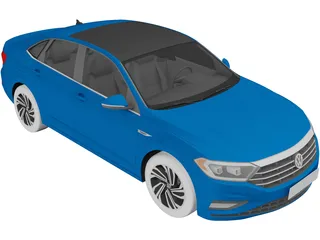 Volkswagen Jetta SEL (2019) 3D Model preview