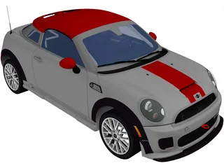Mini Cooper S Coupe (2012) 3D Model preview