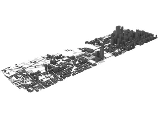 Philadelphia City 3D Model preview