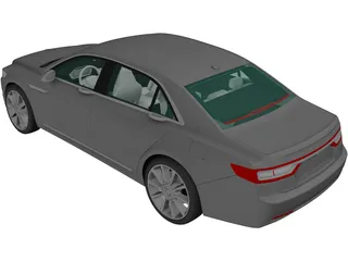 Lincoln Continental (2017) 3D Model preview