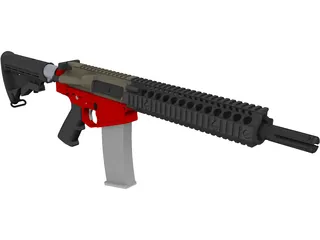 AR-15 3D Model preview