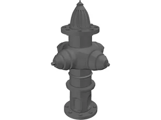 Fire Hydrant 3D Model preview
