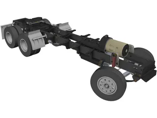 King Hauler Truck Chassis 3D Model preview