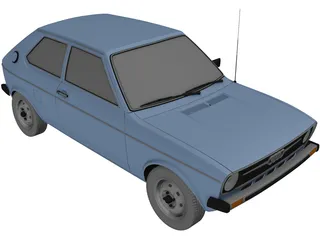Audi 50 [Typ 86] (1974) 3D Model preview