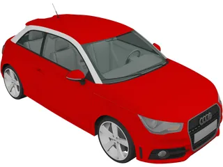 Audi A1 (2010) 3D Model preview