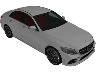 Mercedes-Benz C-Class (W205) (2018) 3D Model preview