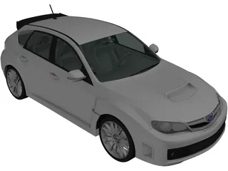 Subaru Impreza WRX Sti (2010) 3D Model preview
