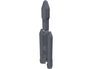 GSLV Mk III 3D Model preview