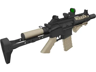 M4 CXP 3D Model preview