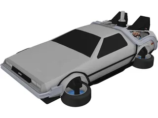 DeLorean DMC-12 3D Model preview