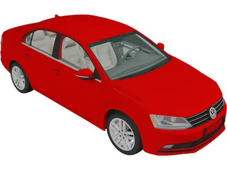 Volkswagen Jetta (2015) 3D Model preview