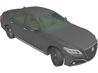 Toyota Crown RS Advance (2018) 3D Model preview