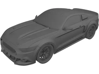 Ford Mustang GT500 Eleanor (2015) 3D Model preview