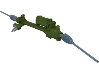 BMW X3 F25 Steering Rack 3D Model preview