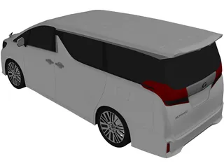 Toyota Alphard (2016) 3D Model preview