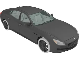 Maserati Quattroporte 3D Model preview